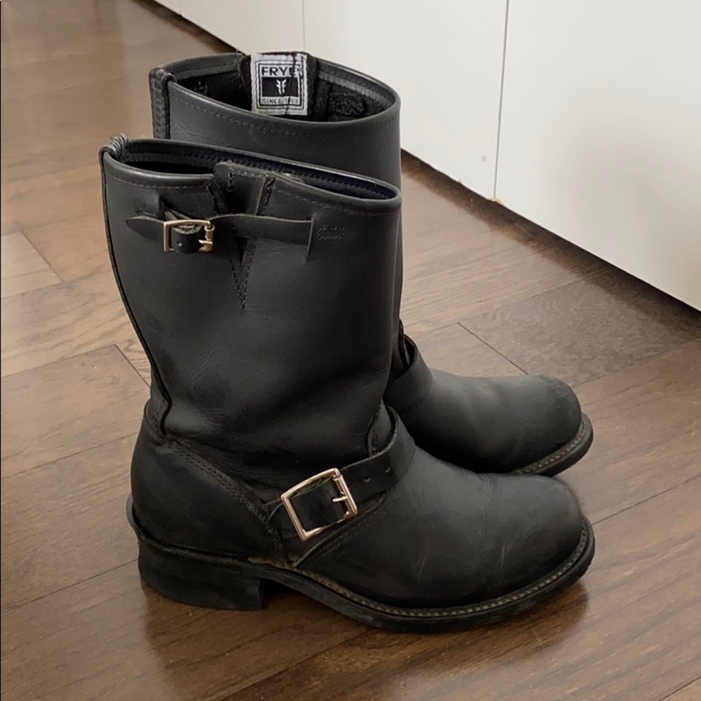 Frye Engineer Boot in Black